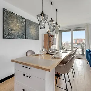 Chlebova - Riverside View Terrace, Free Parking, Gym & Kidsplay By Downtown Apartment Gdansk